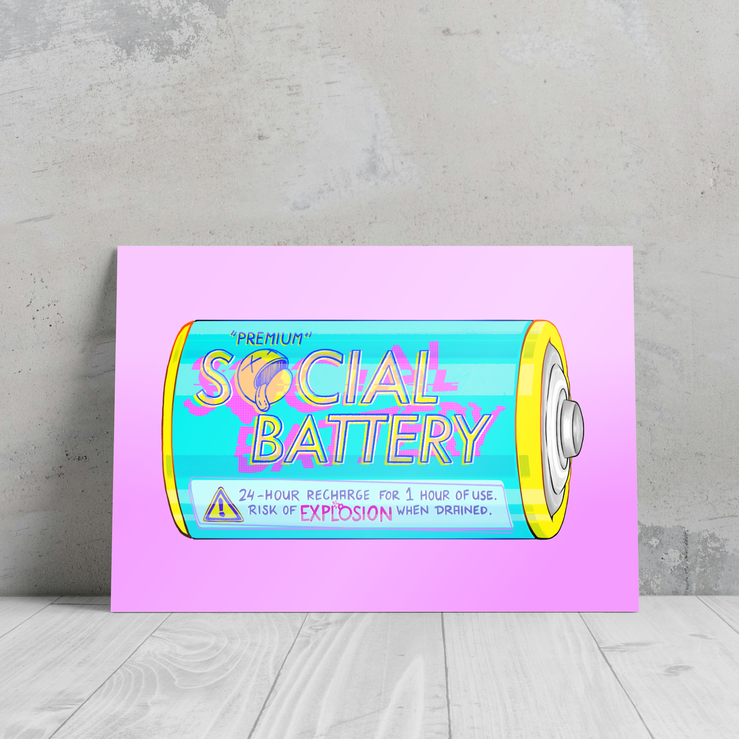 Social Battery - Postcard