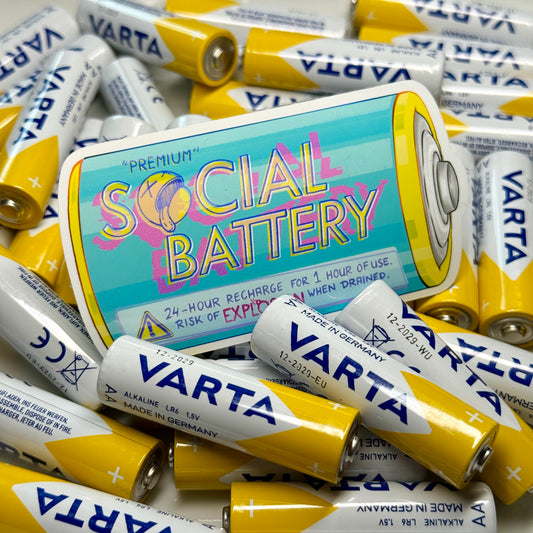 Social Battery - Sticker